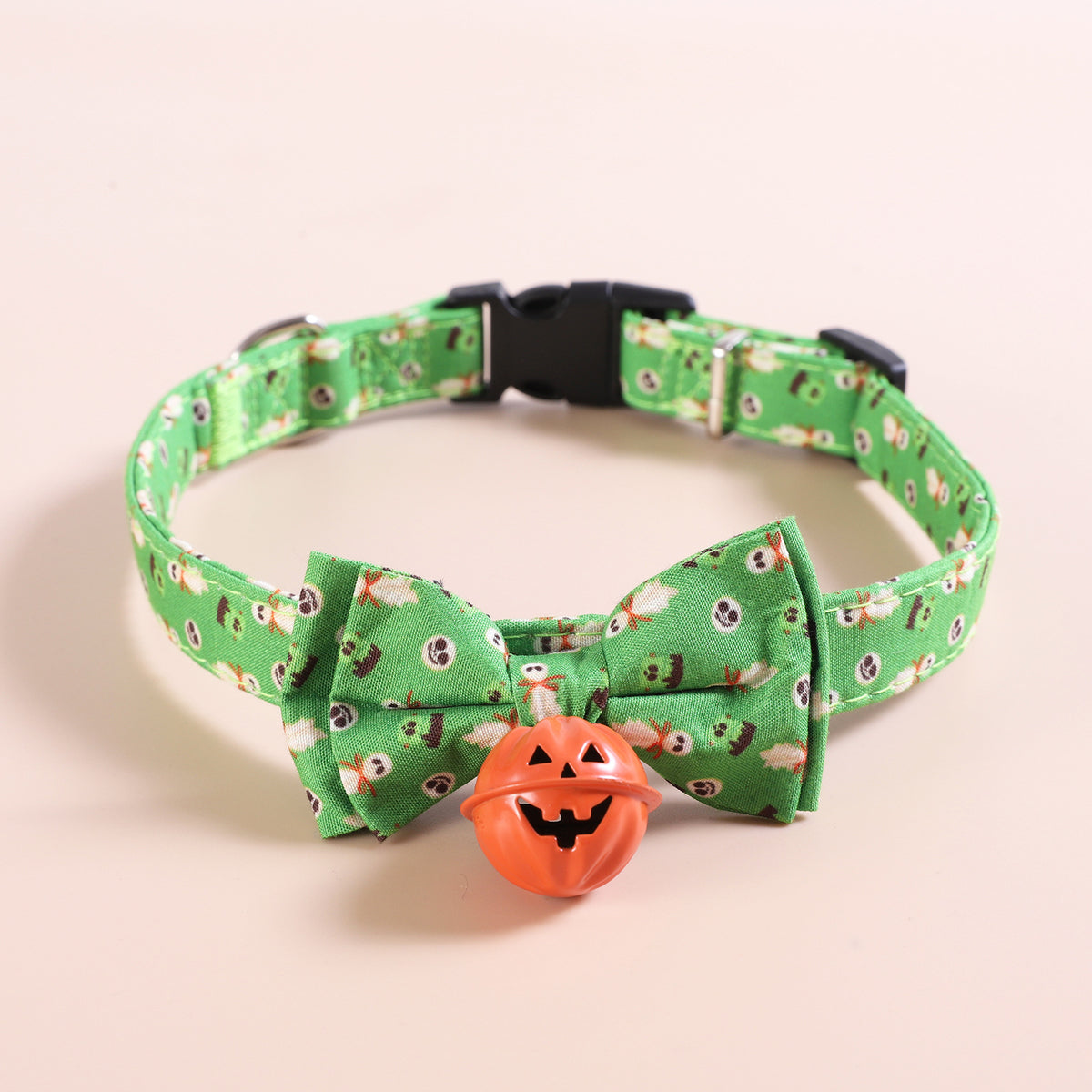 Halloween Pet Collars Dog Collars Festive Collars Leash Pumpkin Bells with Smiley Faces