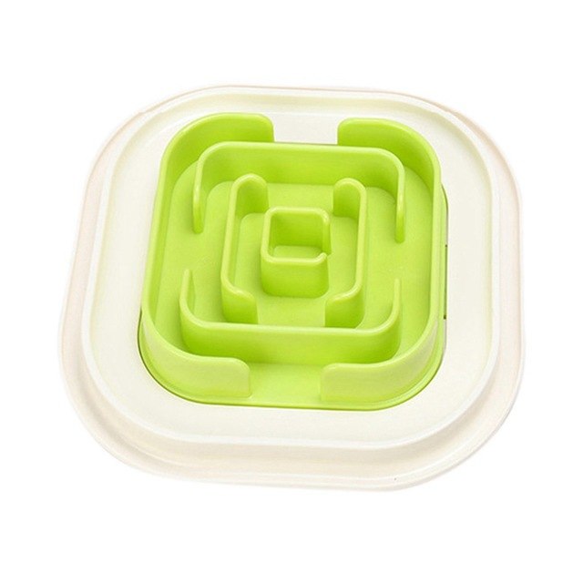 Pet Maze Bowl for Developing Healthy Diet Dogs Plastic Food Slowing Eating Speed Feeding Bowl