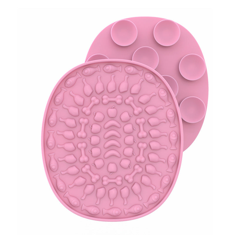 Pet Supplies Sucker Licking Pad Pet Placemat Silicone Slow Food Pad Slow Food Pad Dog Licking Pad