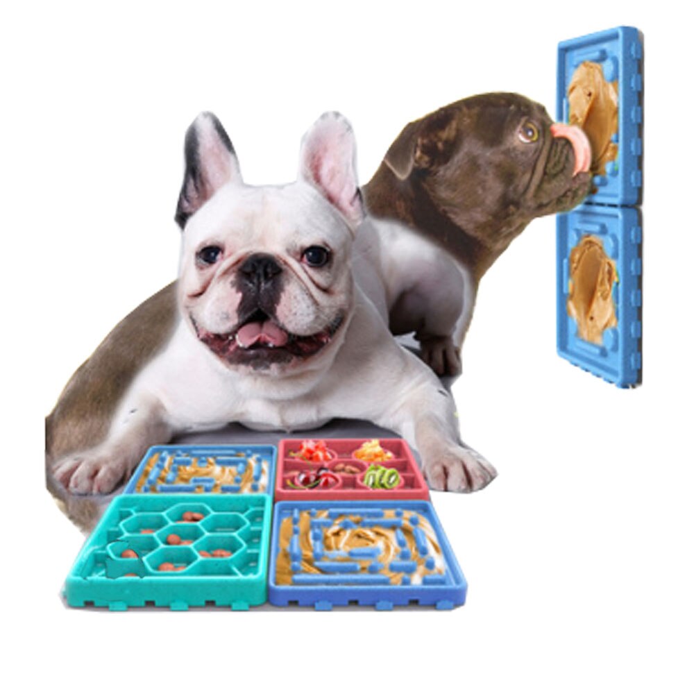 Pet supplies dog slow treater  food bowl choking prevention slow food bowl licking plate
