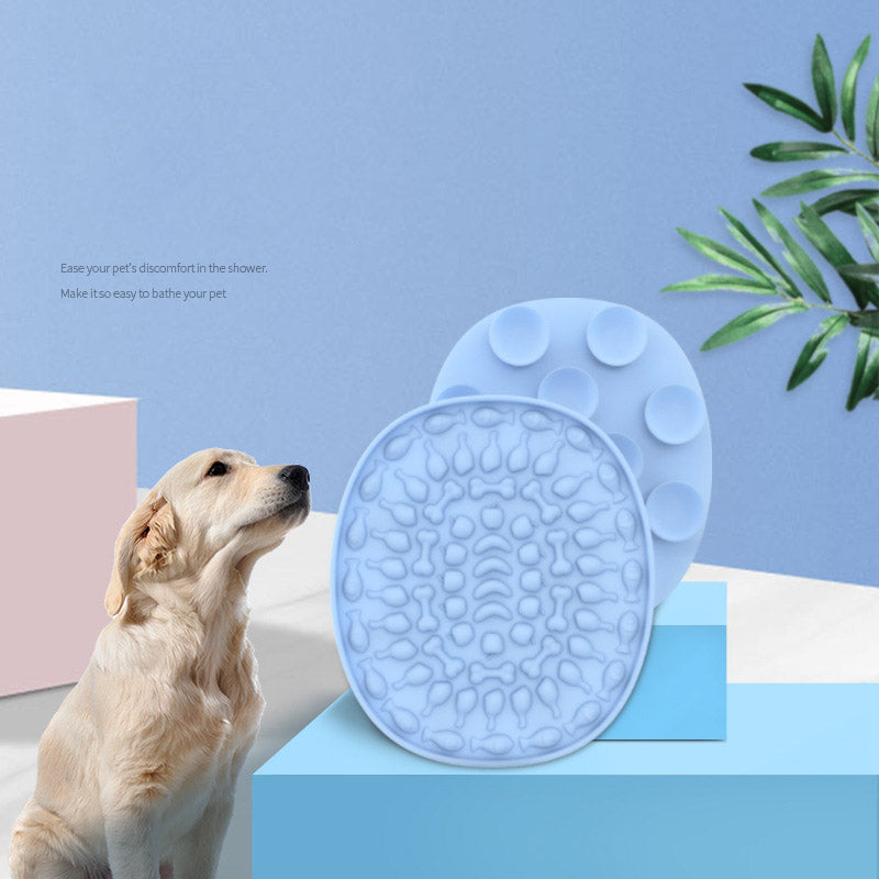 Pet Supplies Sucker Licking Pad Pet Placemat Silicone Slow Food Pad Slow Food Pad Dog Licking Pad