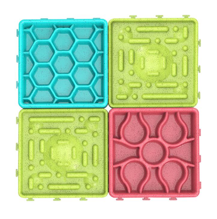Pet supplies dog slow treater  food bowl choking prevention slow food bowl licking plate