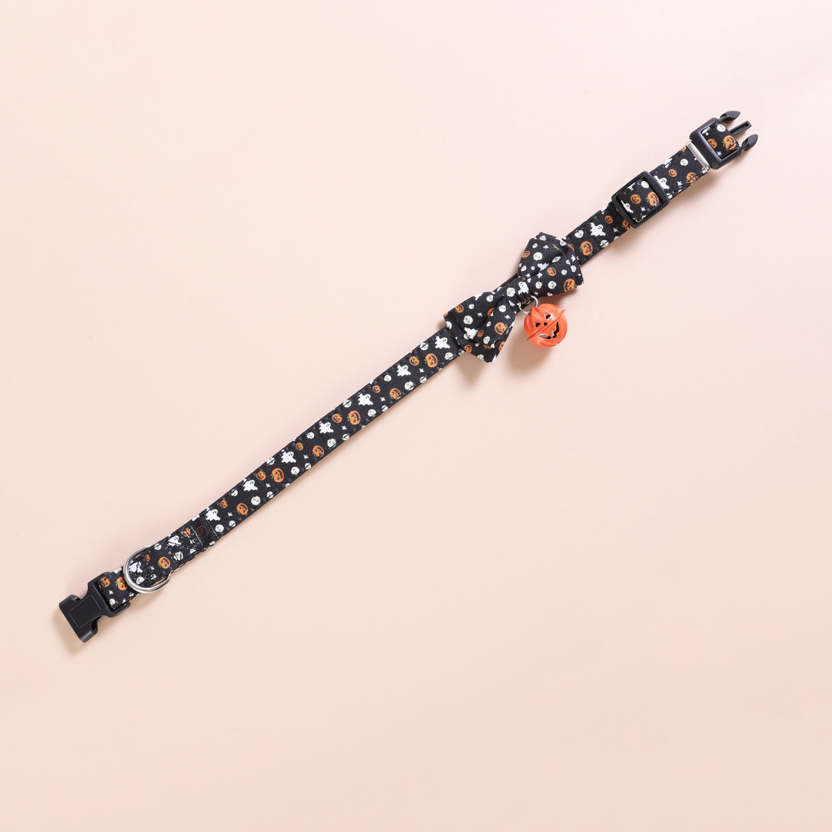 Halloween Pet Collars Dog Collars Festive Collars Leash Pumpkin Bells with Smiley Faces